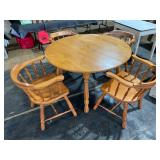 Maple table and 4 chairs 