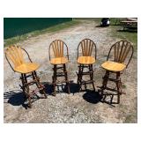 Bent willow stools 