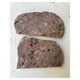 Pudding stone slabs 