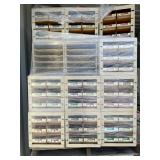 Shelving bins for hardware