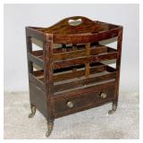 AN UNUSUAL 19TH C. GRAIN PAINTED ENGLISH CANTERBUR