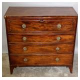 A REGENCY STYLE 19TH CENTURY MAHOGANY BUTLER