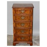 A FINE 19C. BURLED AND BANDED GENTLEMAN