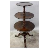 A 19TH CENTURY ENGLISH MAHOGANY DUMB WAITER