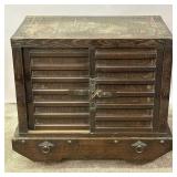 A RARE MEIJI PERIOD JAPANESE WHEELED MERCHANT