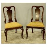 A FINE PAIR OF MID 18TH CENTURY GEORGE II SIDE CHA