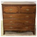 A 19TH CENTURY AMERICAN HEPPLEWHITE BUTLER'S CHEST