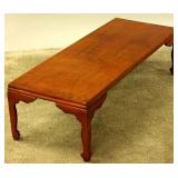 A JAPANESE KEYAKI SCHOLAR'S DESK WITH SIGNATURE