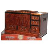 AN OUTSTANDING ANTIQ. JAPANESE KEYAKI WOOD HIBACHI