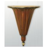 A 20TH CENTURY CORNUCOPIA MOTIF WALL SHELF