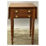 A 19TH CENTURY SHERATON MAHOGANY WORK TABLE