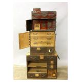 THREE JAPANESE TANSU CHESTS, AS FOUND