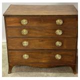 A CLASSIC 19TH CENTURY FEDERAL MAHOGANY CHEST