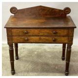 A 19TH CENTURY FIGURAL MAHOGANY DRESSING TABLE