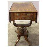 A 19TH CENTURY WILLIAM IV MAHOGANY WORK TABLE