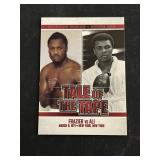 Tale Of the Tape Card Ali Vs Frazier