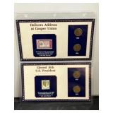 1949, 1950, 1953 & 1954 Wheat Penny & Stamp Collec