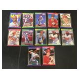 1989 Reds 12 Card Lot