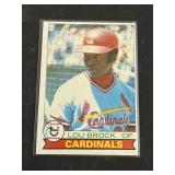 High Grade Vintage 1979 Topps HOF Lou Brock
