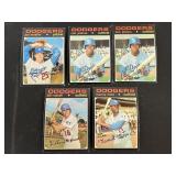 1971 Dodgers 5 Card Lot