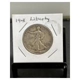 1941S Walking Liberty Half