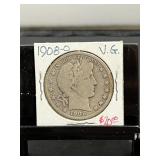 1908O Barber Half