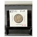 1927D Mercury Dime