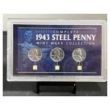 1943 Steel Penny Mint Mark Collection