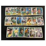 1980s Athletics 20 Card Lot