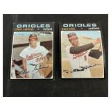 1971 Orioles 2 Card Lot
