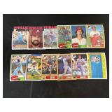 1980s Phillies 12 Card Lot
