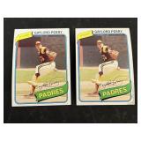2 Card Gaylord Perry Lot