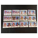 1980 Leaders 12 Card Lot