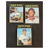 1971 Red Sox 3 Card Lot