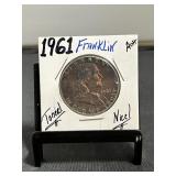1961 Franklin Half Toned