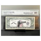 Second Amendment Bill Note CGA Gem Uncirculated 66
