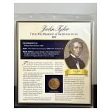 John Tyler Vice President Medallion & Stamp Collec
