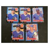 1988 Cubs 5 Card Lot