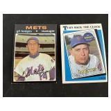 2 Card Gil Hodges Lot