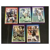 1990 Raiders 5 Card Lot