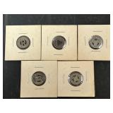 5 Public Transportation Fare Tokens