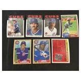 1980s Cubs 6 Card Lot