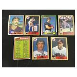 1980s Indians 6 Card Lot