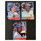 1988 Royals 3 Card Lot