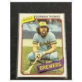 1980 Topps Gorman Thomas Card