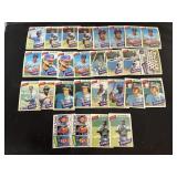 1980 Rangers 28 Card Lot