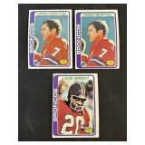 1978 Broncos 3 Card Lot