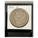 1890O Morgan Dollar