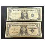 1957A & 1957B $1 Silver Certificate Star Notes
