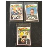 1977 Packers 3 Card Lot